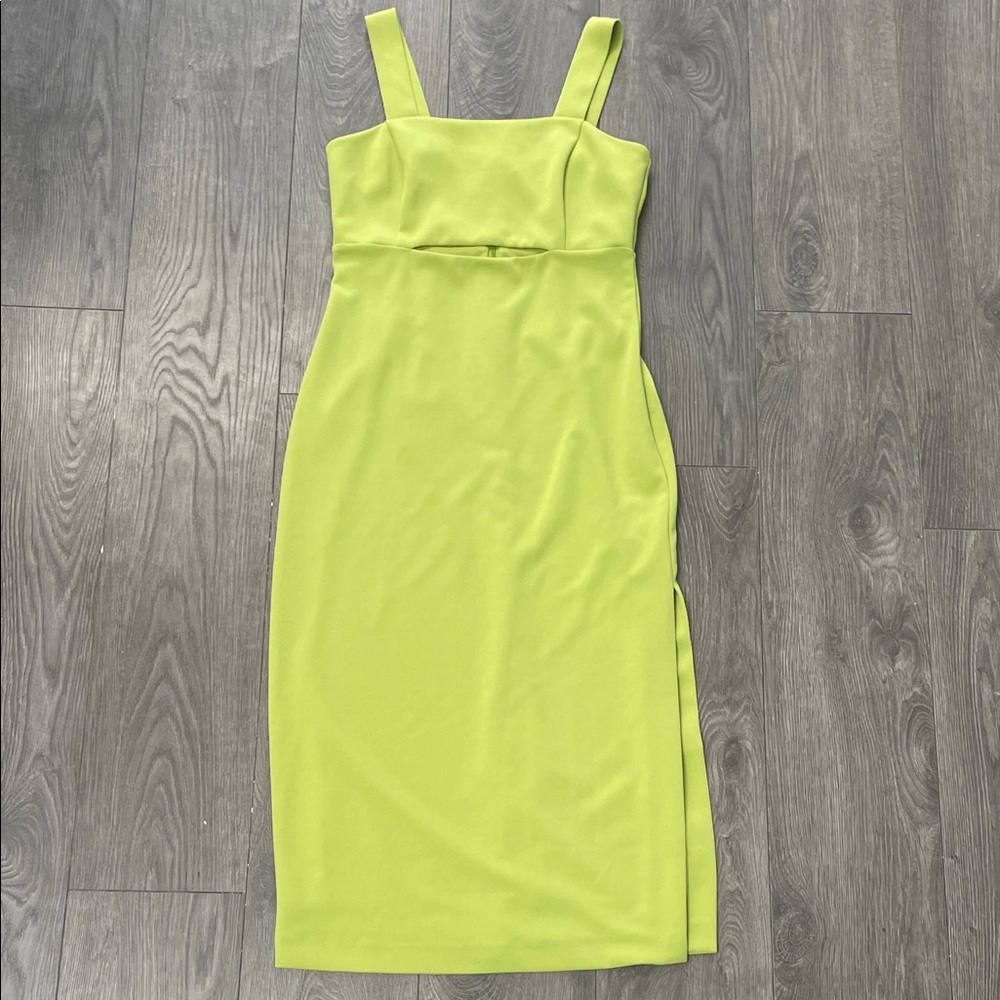 RW & CO Elegant Lime Green Dress SIZE 6 - Picture 2 of 15